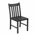 Chaise d'extérieur en acier noir 40cm x 50cm x 85cm