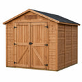 Abri de jardin en pin avec toit en métal ondulé 300x200x215 cm