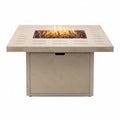 Table de feu d'extérieur en béton 112 cm x 112 cm