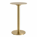 Table de bar en métal doré 100cm
