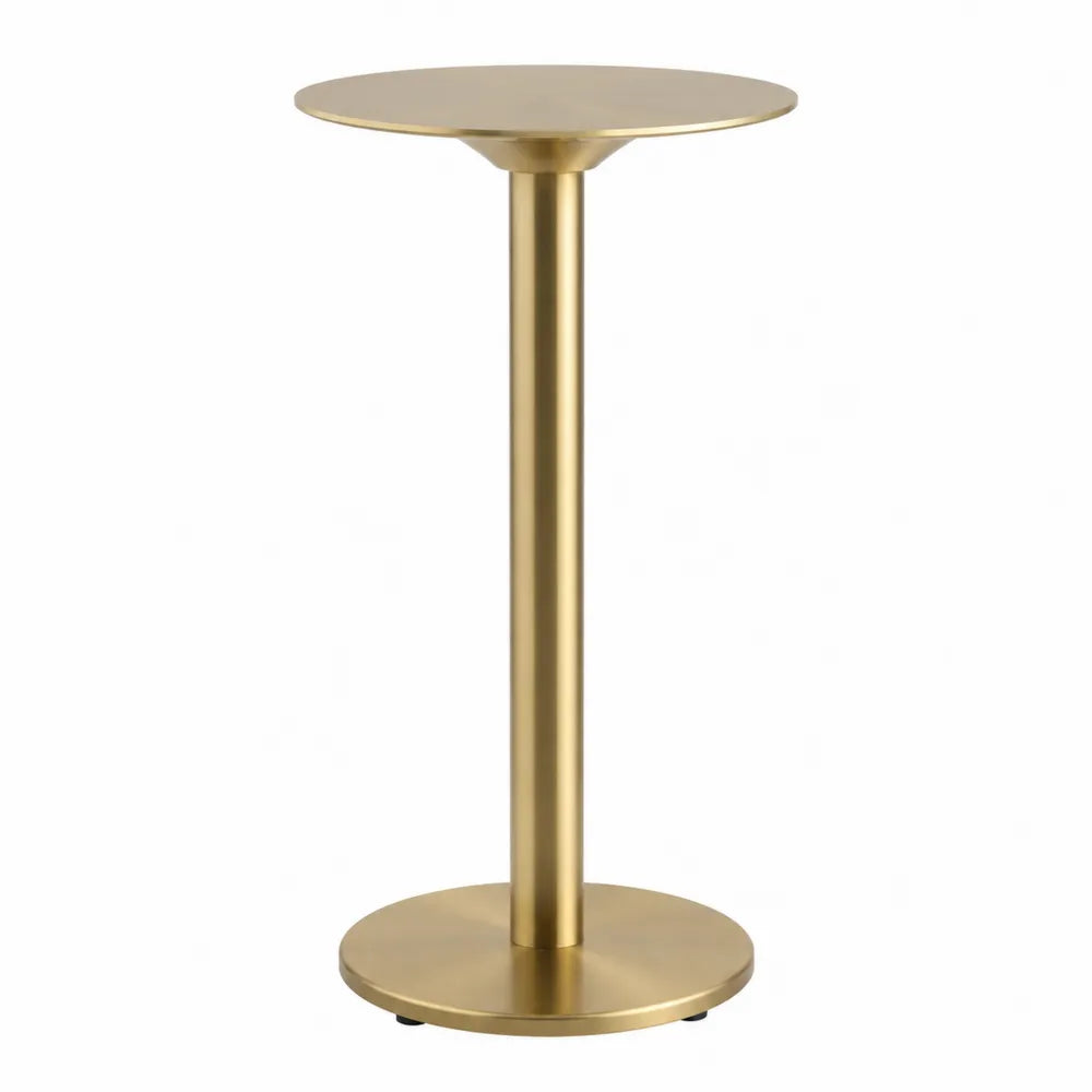 Table de bar en métal doré 100cm