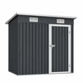 Abri de jardin en métal anthracite 213x130x173 cm