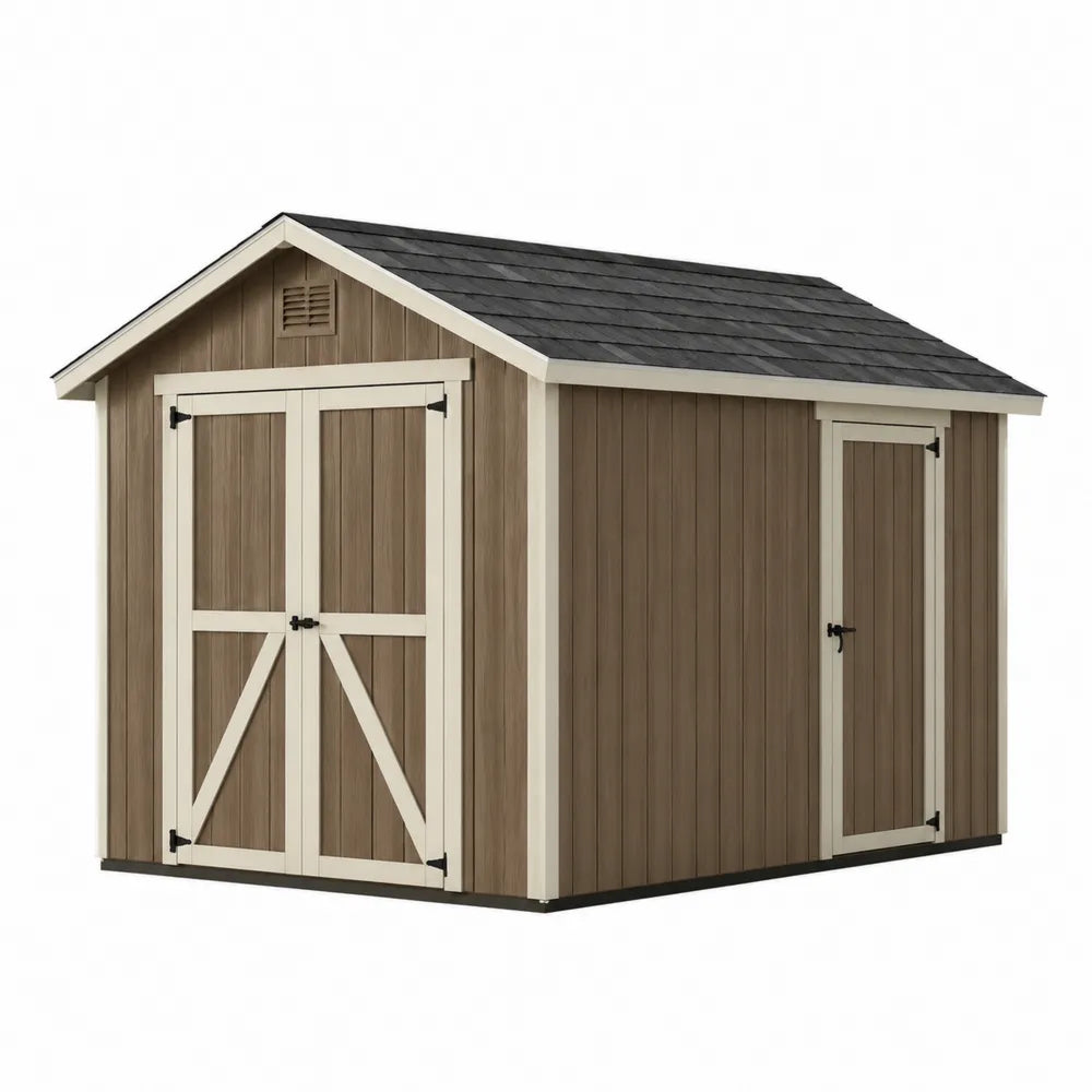 Abri de jardin en bois avec toit en pente