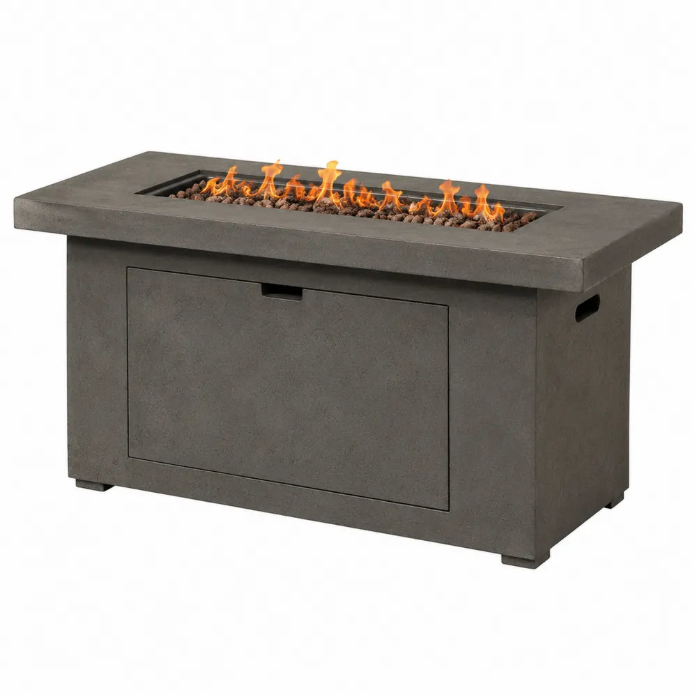 Table extérieure en béton avec foyer au gaz 150x60x80 cm
