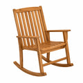 Chaise à bascule en bois de teck pour extérieur 90 x 60 x 110 cm