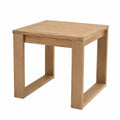 Table en bois de teck massif pour extérieur 50x50x50 cm