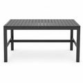 Table en aluminium noire 140x80x74 cm